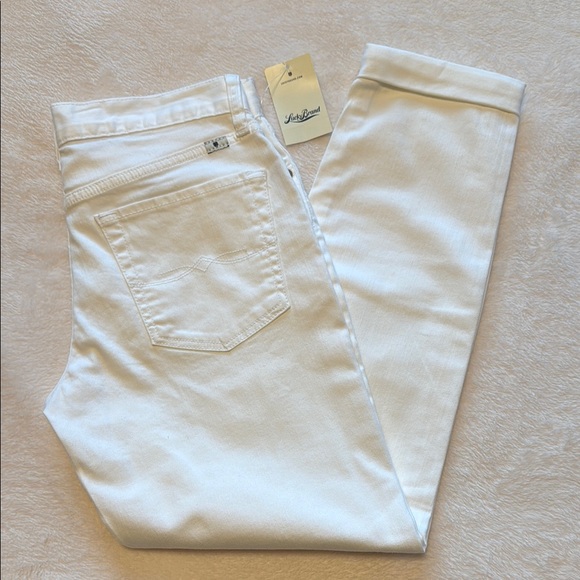 Lucky Brand Denim - Lucky Brand Sienna Cigarette Slim Boyfriend White Jeans